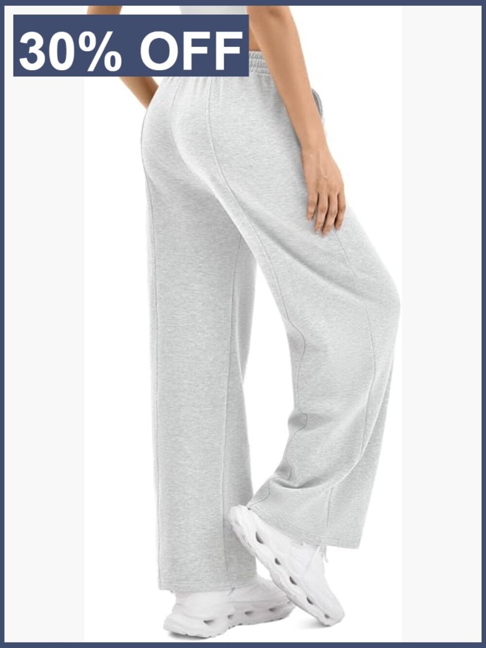 High Waist Wide Leg Sweatpants with Pockets Lightweight Lounge Pants Drawstring